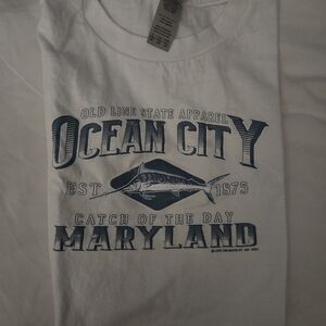 Ocean City Maryland White Graphic Tee